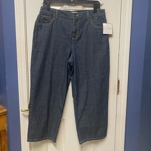 Sag Harbor Jean Company Womens Denim Mom Trouser  capri Jeans Size 10 NWT